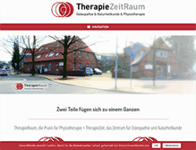 Tablet Screenshot of hannover-osteopathie.de